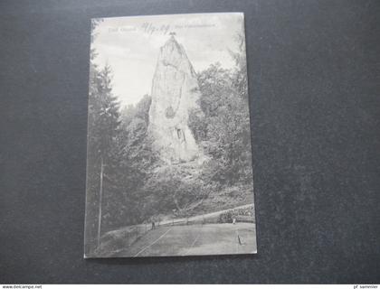 1909 Deutsches Reich AK Bad Grund Der Hübichenstein Tagesstempel Grund / Iberger Kaffeehaus Bes. M. Grothe Grund im Harz