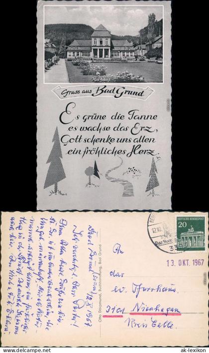 Ansichtskarte Bad Grund (Harz) Kurhaus 1967