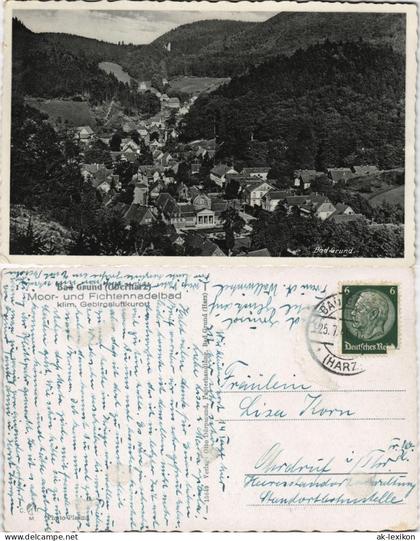 Ansichtskarte Bad Grund (Harz) Totale 1940