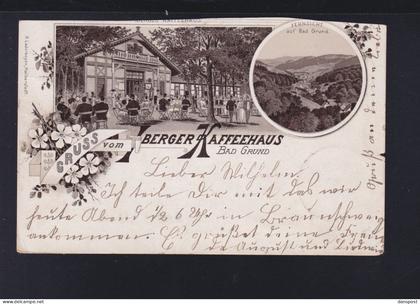 Dt. Reich Litho Bad Grund angeschnitten