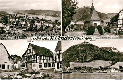 Rhoendorf Kapelle Drachenfels Cafe Profittlich Drachenfels