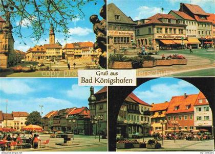 Bad Koenigshofen Bayern Marktplatz