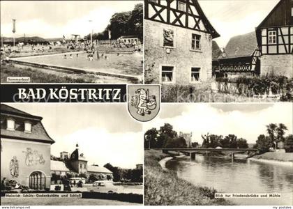 Bad Koestritz Heinrich Schuetz Gedenkstaette Schloss Friedensbruecke Muehle
