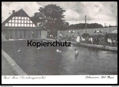 ÄLTERE REPRO KARTE BAD LAER TEUTOBURGER WALD SCHWIMM-SOL-BAD Schwimmbad Pool Reproduktion Ansichtskarte AK cpa postcard