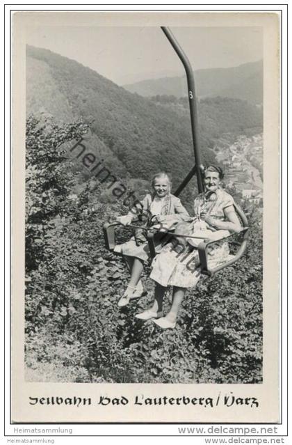 Bad Lauterberg - Seilbahn - Foto-AK - Verlag Foto-Rostalski Wolfenbüttel