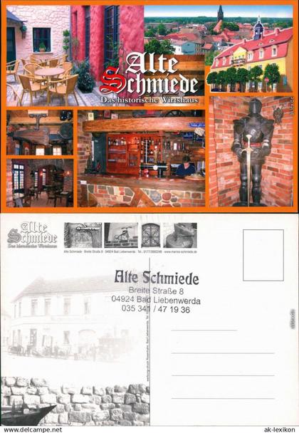 Ansichtskarte Bad Liebenwerda Alte Schmiede 1995