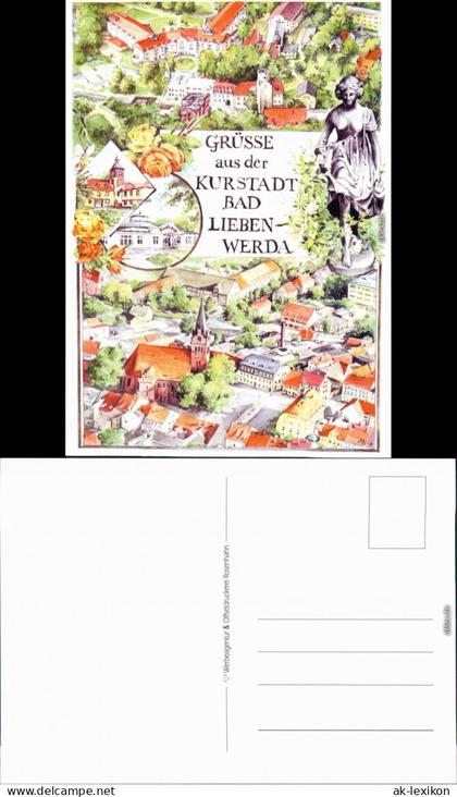 Bad Liebenwerda Künstlerkarten - handgefertigt: Bad Liebenwerda 2000