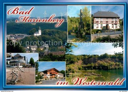 Bad Marienberg Teilansichten Cafe Restaurant Landschaftspanorama See Fahrrad Sku
