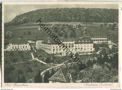 Bad Mergentheim - Sanatorium Taubertal - Verlag Hans Kling Bad Mergentheim - gel. 1936