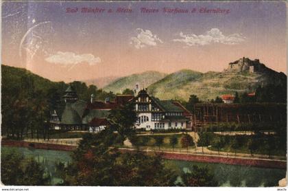 CPA BAD MUNSTER am STEIN Neues Kurhaus und Ebernburg GERMANY (1162662)