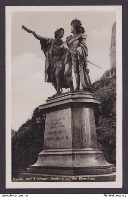 Vintage postcard Huetten Sickingen monument Ebernburg Bad Muenster Germany