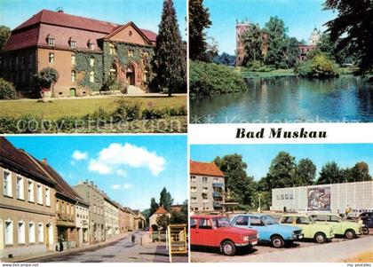 Bad Muskau Oberlausitz Moorbad Schlossruine Thaelmannstrasse PdF