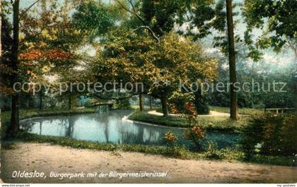 Oldesloe Bad Buergerpark mit Buergermeisterinsel
