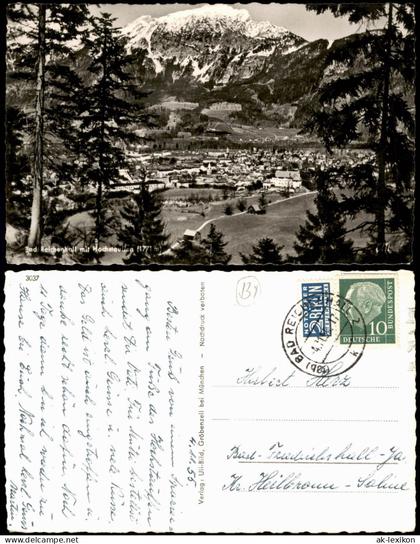 Ansichtskarte Bad Reichenhall Panorama-Ansicht 1955