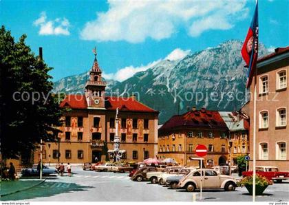 Bad Reichenhall Rathaus mit Hochstaufen Chiemgauer Alpen