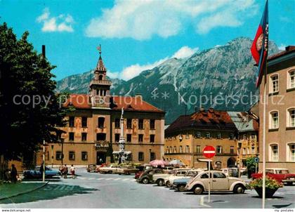 Bad Reichenhall Rathaus mit Hochstaufen Chiemgauer Alpen