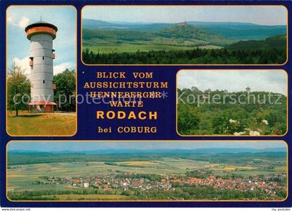 73270583 Rodach Bad Aussichtsturm Henneberger Warte Panorama Rodach Bad