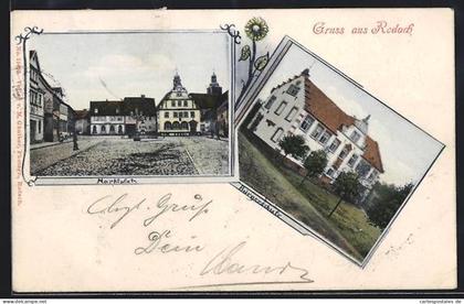 AK Rodach, Marktplatz, Bürgerschule