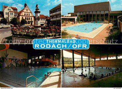 Rodach Coburg Thermalhallenbad Rodach Brunnen Freibad