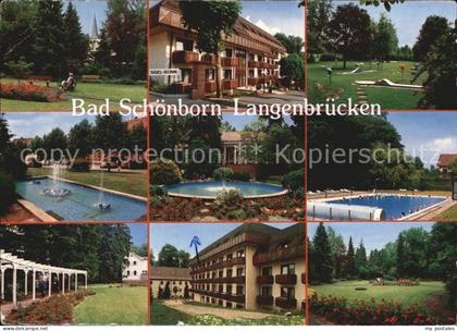 Bad Schoenborn Kurpark Sigel Klinik Minigolf Springbrunnen Schwimmbad Arkaden Sa