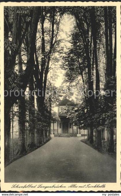 Langenbruecken Bad Schoenborn Schwefelbad Allee Trinkhalle