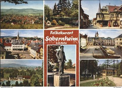 Bad Sobernheim Panorama Teilansichten Marktplatz Schwimmbad Denkmal
