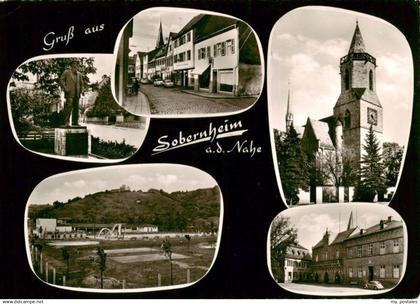 Sobernheim Bad Denkmal Strassenpartie Schwimmbad Kirche Schloss
