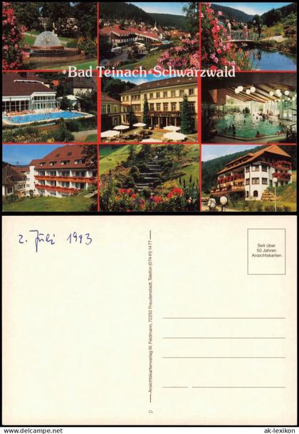 Bad Teinach-Zavelstein Mehrbild-AK 9 Ortsansichten Bad Teinach Schwarzwald 1993