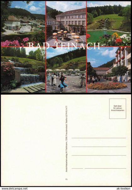 Bad Teinach-Zavelstein RAD TEINACH (Mehrbildkarte mit 6 Ansichten) 1990