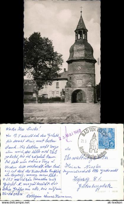 Ansichtskarte Bad Tennstedt Osthöferturm 1958