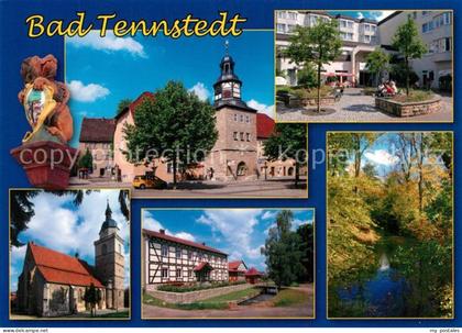 Bad Tennstedt Brunnenl?we Rathaus Median Klinik Trinitatiskirche Promenade Oede