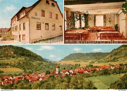 Unterboehringen Bad ueberkingen Gasthof Metzgerei Krone Gaststube Panorama