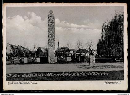 AK Bad Vilbel /Hessen, Blick zum Kriegerdenkmal