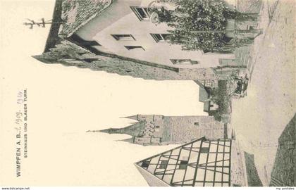 Wimpfen Bad Wimpfen Neckar Steinhaus und Baluer Turm