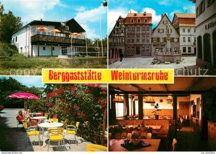 Bad Windsheim Berggaststaette Weinturmsruhe