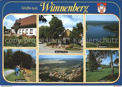 72225407 Wuennenberg Bad Aatalsperre Anlegen Brunnen Kurhaus Wildgehege Wuennenb