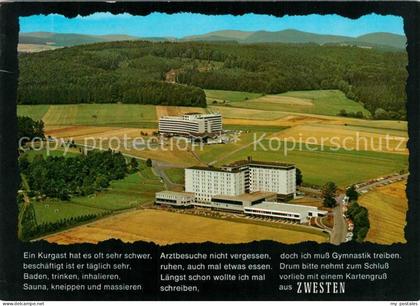 Zwesten Bad Hardtwaldklinik I und II Fliegeraufnahme