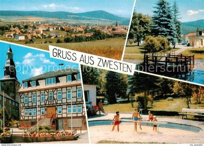 Zwesten Bad Hotel Cafe Treisberg Panorama Spielplatz