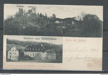 ALLEMAGNE - RÖTTLER WEILER -GASTHAUS - SCHLOSS -