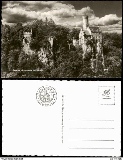 Ansichtskarte Lichtenstein (Württemberg) Schloss Lichtenstein 1960