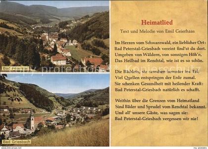 Bad Peterstal-Griesbach Bad Griesbach Heimatlied