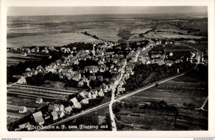 CPA Bernhausen Filderstadt Bade Württemberg, Fliegeraufnahme