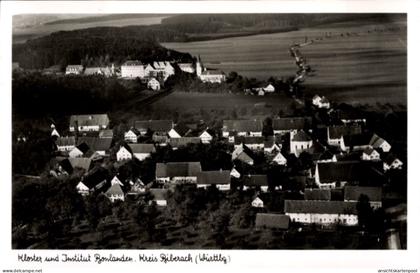 CPA Bonlanden Filderstadt in Württemberg, Fliegeraufnahme, Kloster, Institut
