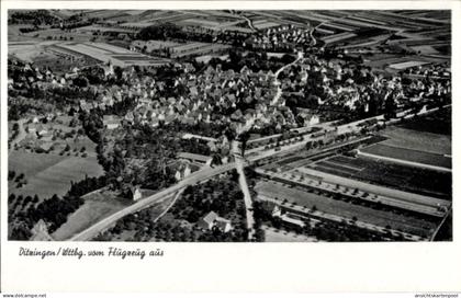 CPA Ditzingen in Württemberg, Ditzingen aus der Vogelperspektive