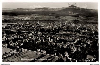 CPA Eislingen an der Fils Württemberg, Elslingen a. Fils vom Flugzeug aus, Hohenstaufen