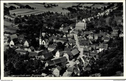 CPA Gauangelloch Leimen in Baden, Fliegeraufnahme, Kirche