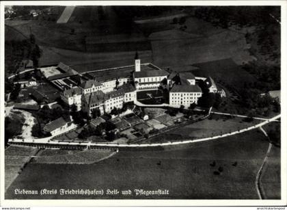 CPA Liebenau (Kreis Friedrichshafen) Meckenbeuren in Oberschwaben Württemberg, Luftaufnahme eines
