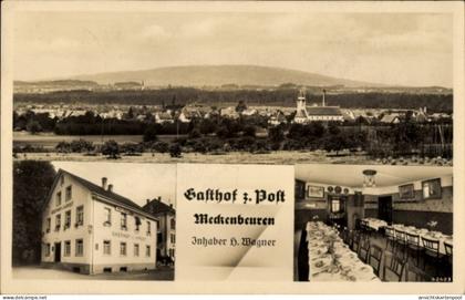 CPA Meckenbeuren in Oberschwaben Württemberg, Gesamtansicht, Gasthof zur Post
