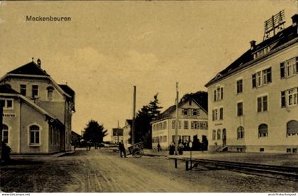 CPA Meckenbeuren in Oberschwaben Württemberg, Straße, Häuser