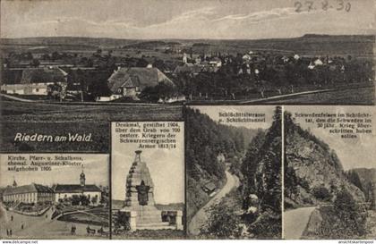 CPA Riedern am Wald Ühlingen Birkendorf Bade Württemberg, Kirche, Schule, Denkmal, Kloster